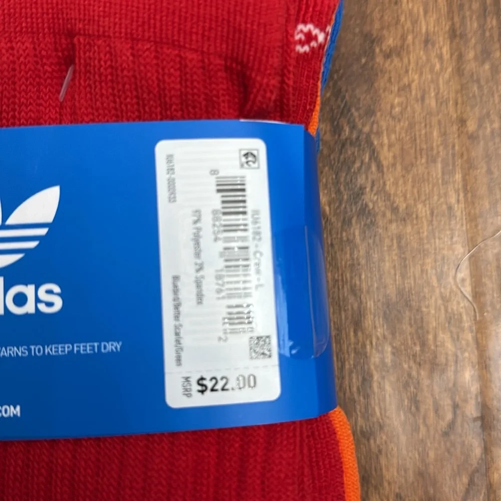 Adidas Originals Crew Multi Sport Socks 6 Pack Size L
